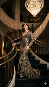 Neo Deco Glamour Portrait