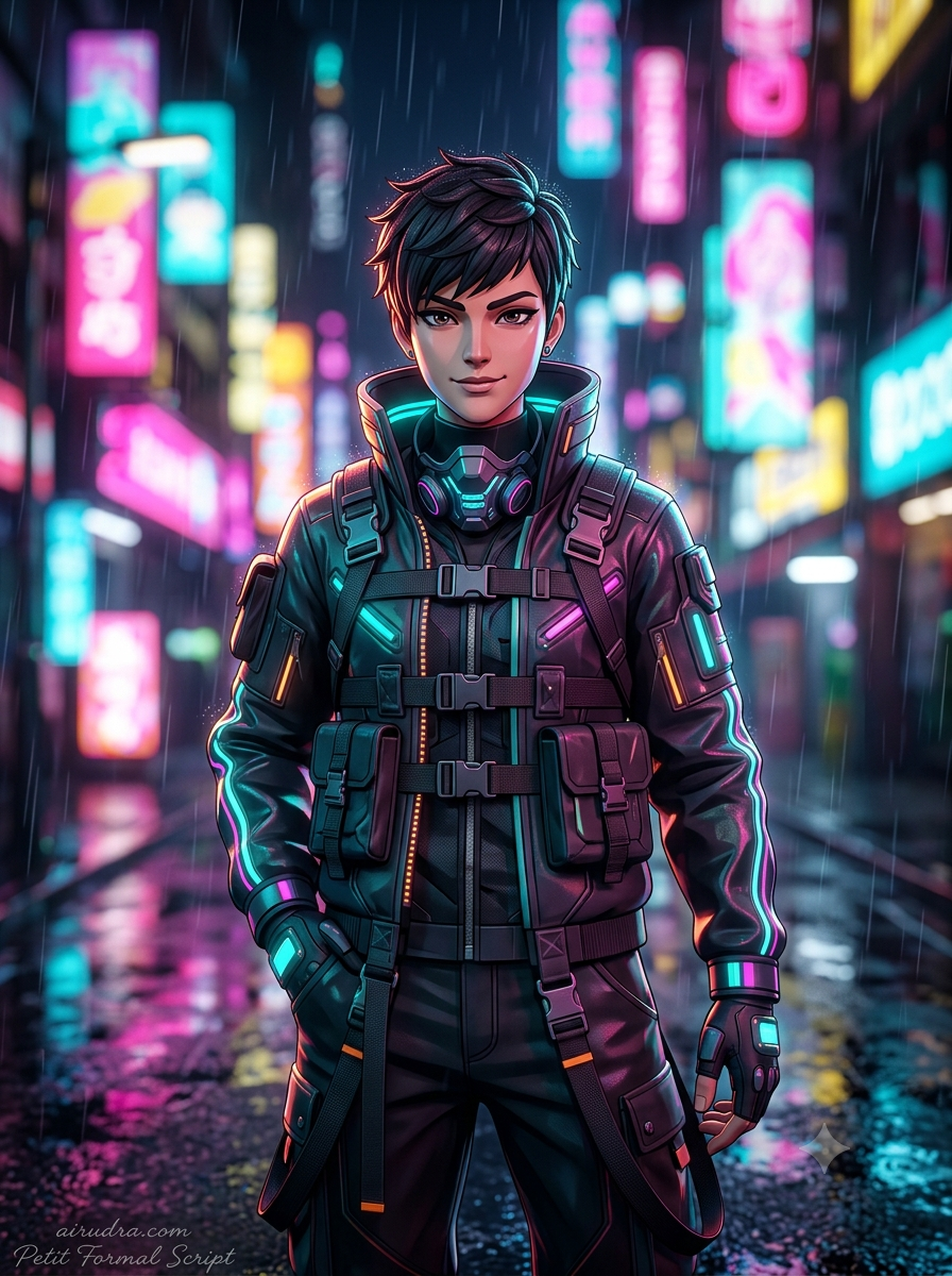 The Cyberpunk Neon Street