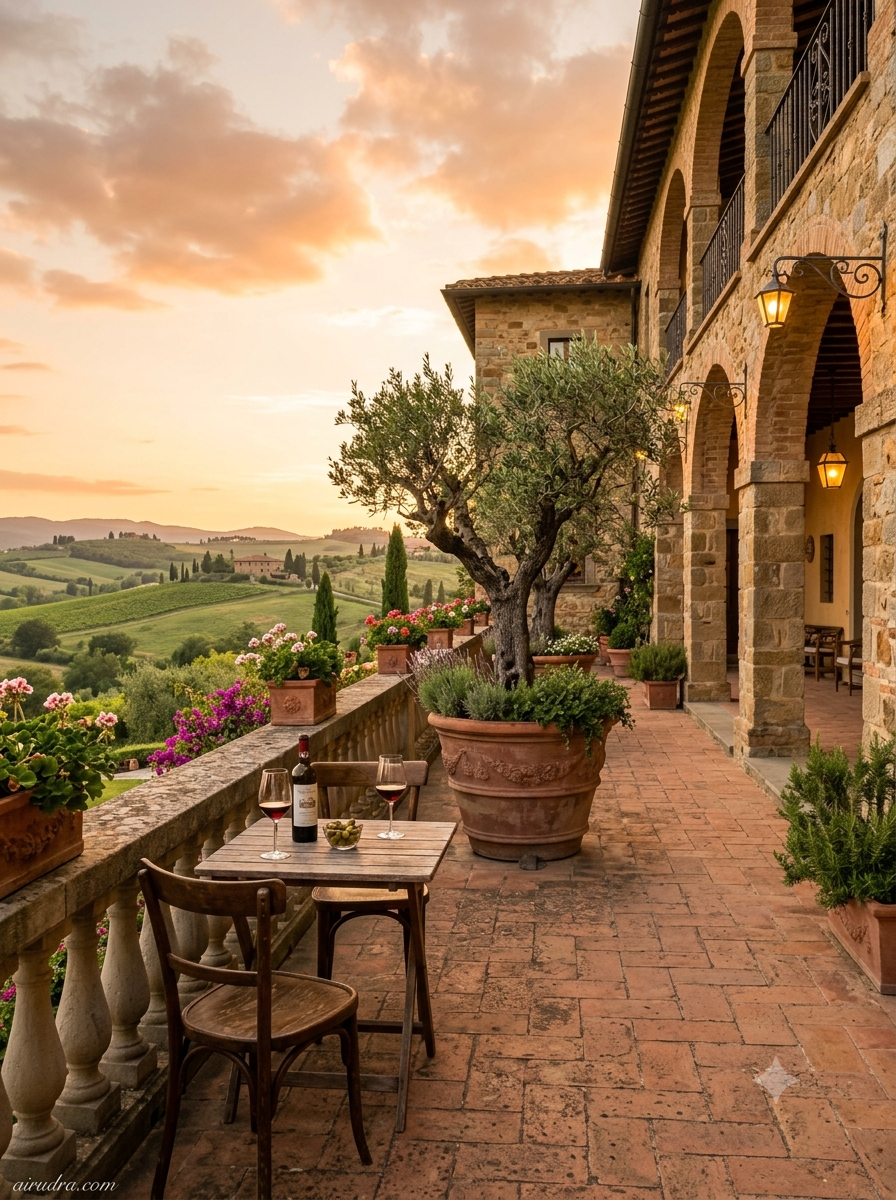 The Mediterranean Villa Patio